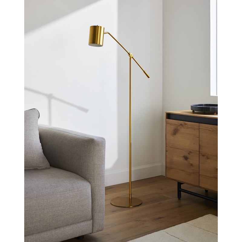 Livabliss Talena Rustic Accent Floor Lamp - Gold