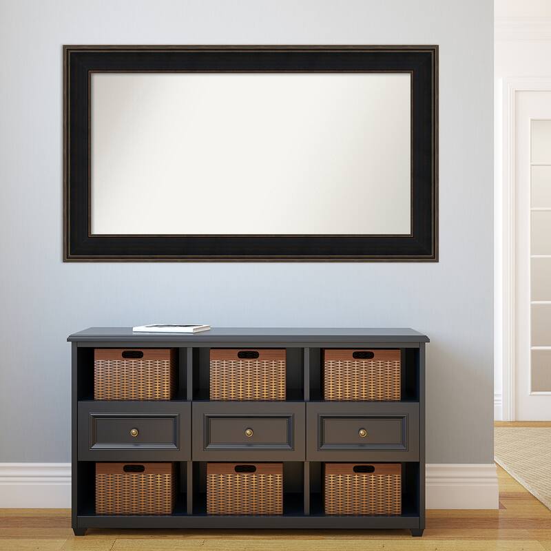 Wall Mirror Choose Your Custom Size-Oversized, Mezzanine Espresso Wood