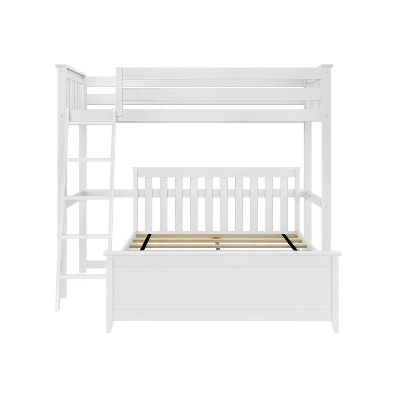 Max and Lily L Shaped Twin over Full Bunk Bed