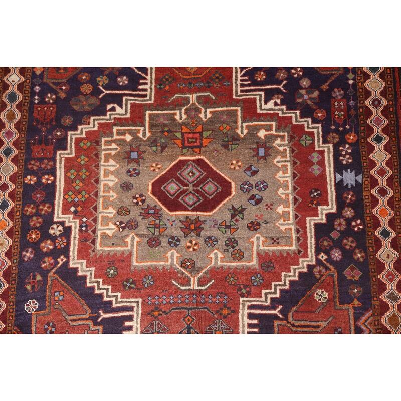 Sirjan Persian Area Rug Hand-Knotted Wool Carpet - 5'0" x 7'8"