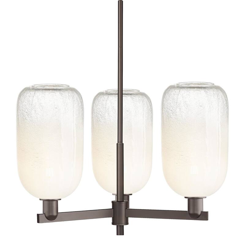 Innovations Lighting 716-3CR-17-18 Brookhaven Cloche Chandelier - Oil Rubbed Bronze / Opal