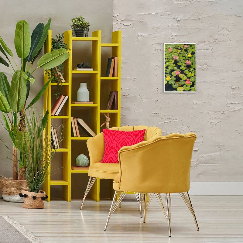 Stupell Rubber Ducks on Pond Lilies Framed Giclee Art Design By Ashley Singleton