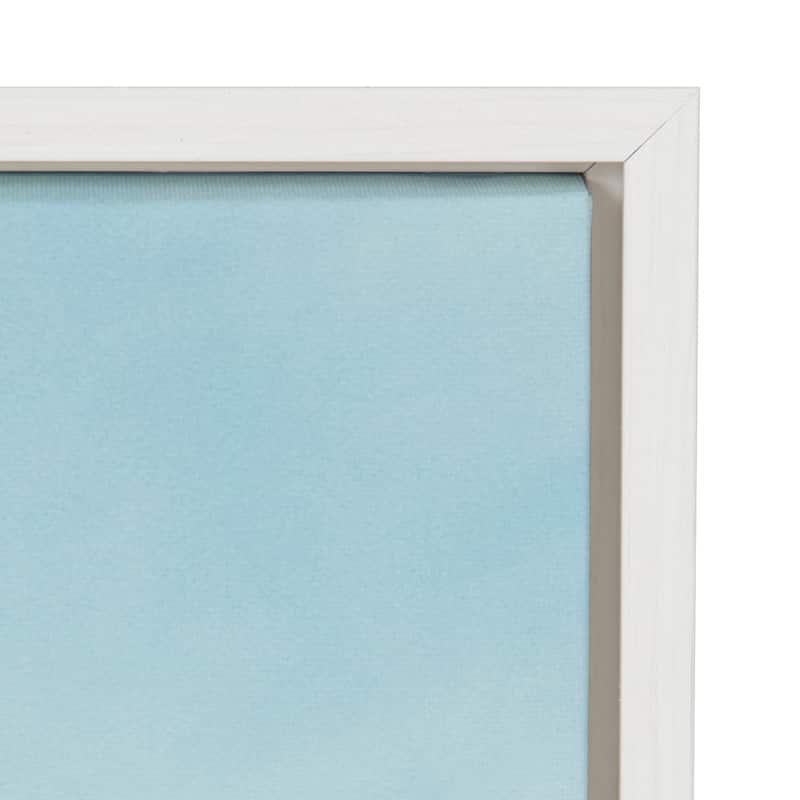 Kate and Laurel Sylvie Beach Canvas Set by The Creative Bunch Studio - 2 Piece 18x24 - Plastic - White