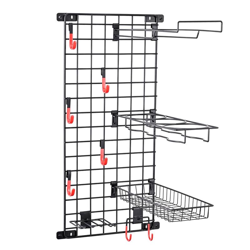 Mythinglogic Sports Equipment Storage System, Wall Mount Garage Storage Shelves