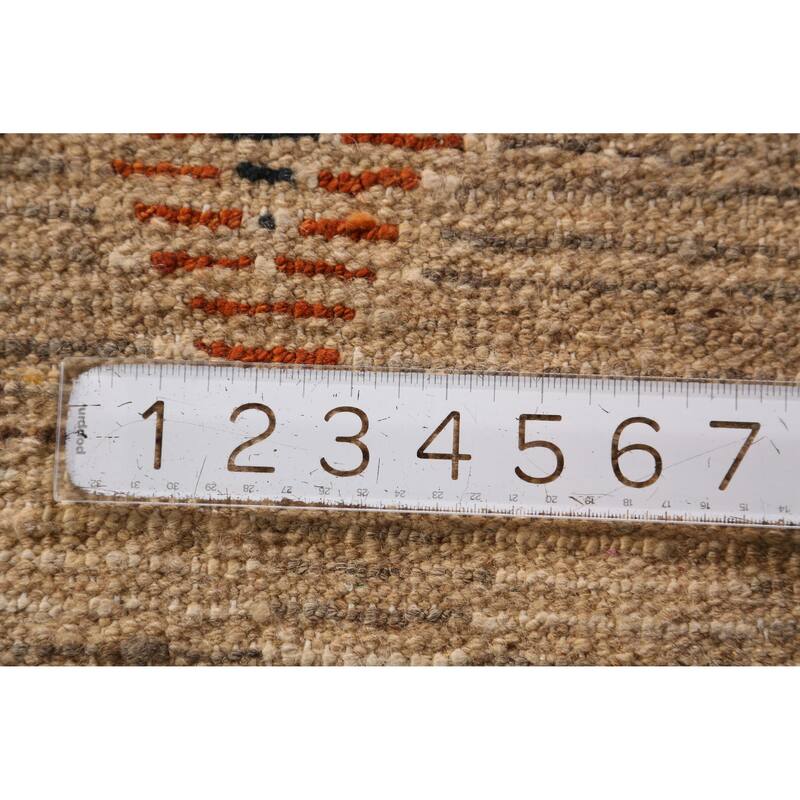 Geometric / Tribal Moroccan Oriental Runner Rug Handmade Wool Carpet - 3'8" x 15'4"