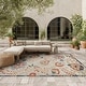 preview thumbnail 1 of 4, Nourison Aloha Indoor/Outdoor Floral Area Rug 7'10" x 10'6" - Grey/Multicolor