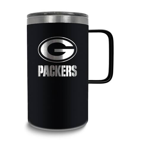 NFL Green Bay Packers Stainless Steel 18 Oz. Hustle Mug with Lid