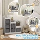 preview thumbnail 7 of 6, Toy Storage Organizer with Removable Bins and Three Layered Design - 37.8"L x 15.2"W x 35.4"H