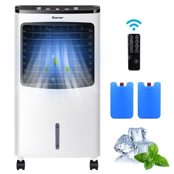 Costway Portable Cooler Fan Filter Humidify Anion W/ Remote Control