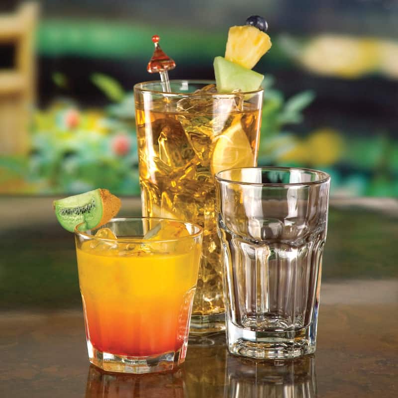 Libbey Gibraltar DuraTuff Rocks Glasses, 10-Ounce, Set of 12 - Set of 12