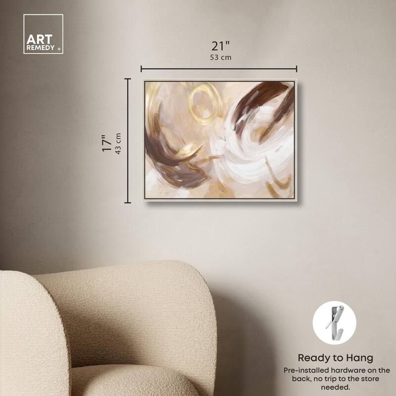Dreamy Swirls II Canvas by Art Remedy