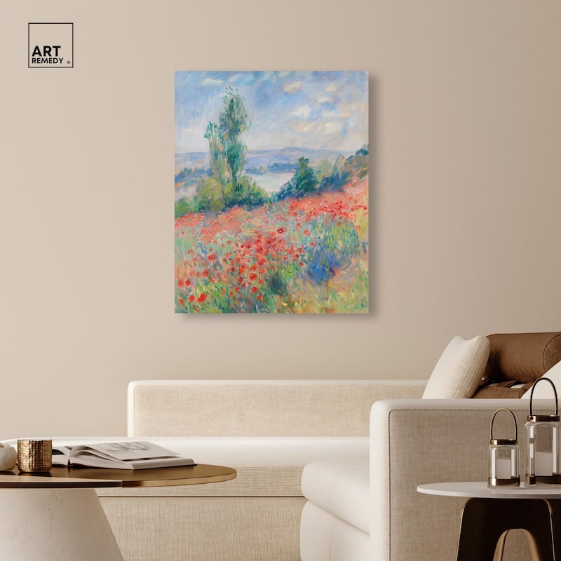 Blanket of Poppies I Canvas by Art Remedy, Gallery Wrapped