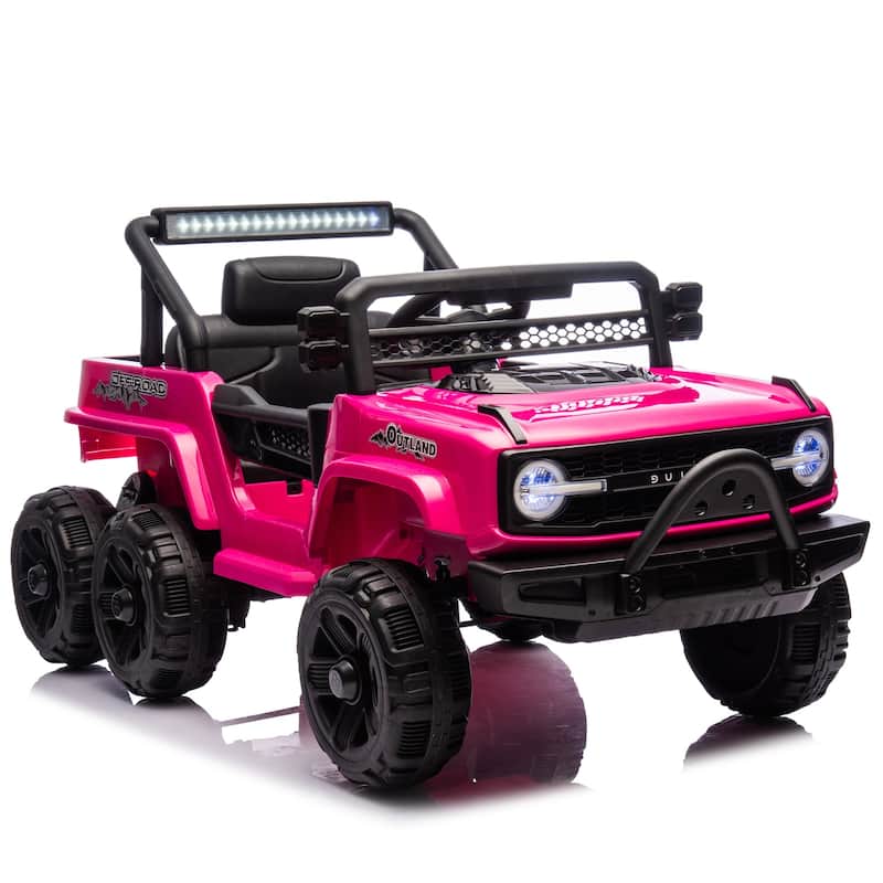 12V Kids Ride On 6-Wheel electric truck car W/Parents Control