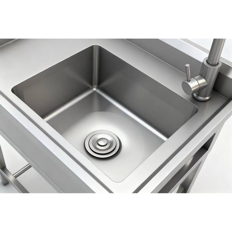 Stainless Steel Utility Sink, Freestanding Sink 2