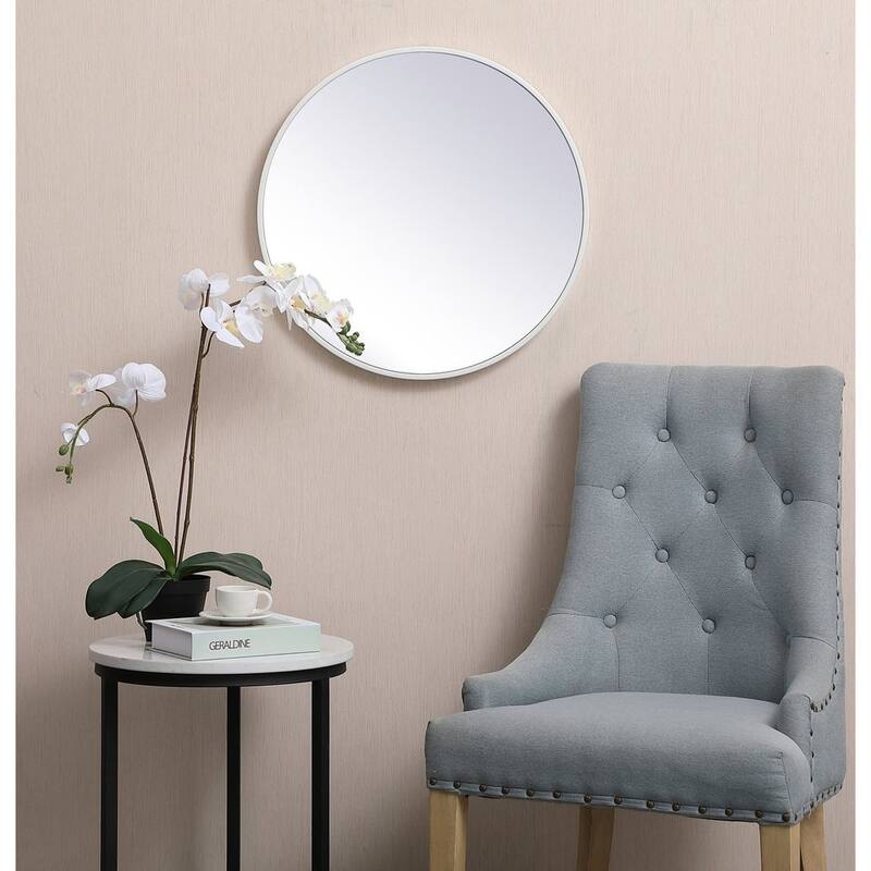 Elegant Lighting Eternity 21" Diameter Circular Beveled Metal Framed