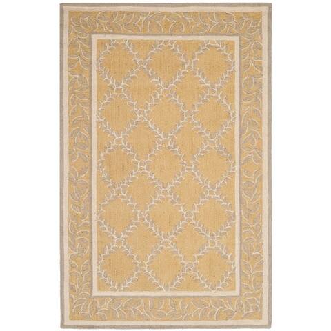 SAFAVIEH Handmade Chelsea Kimber Trellis French Country Wool Rug