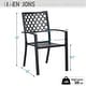preview thumbnail 21 of 54, MAISON ARTS 9-Piece Patio Dining Set, 60 Inch Square Metal Table and 8 Metal Dining Chairs