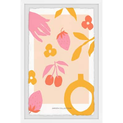 Fruit Garden Framed Wall Art, Cozy Living Accent - Inviting Artwork for Homely Spaces