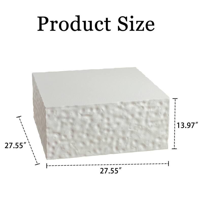 Square Modern Coffee Table - 8' x 10'