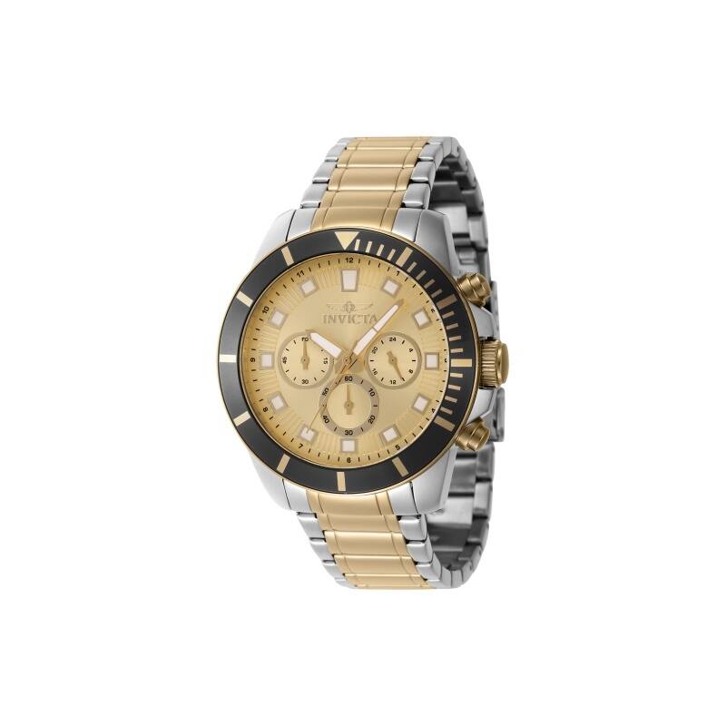 Invicta Men's 46049 Pro Diver Quartz Chronograph Gold Dial Watch