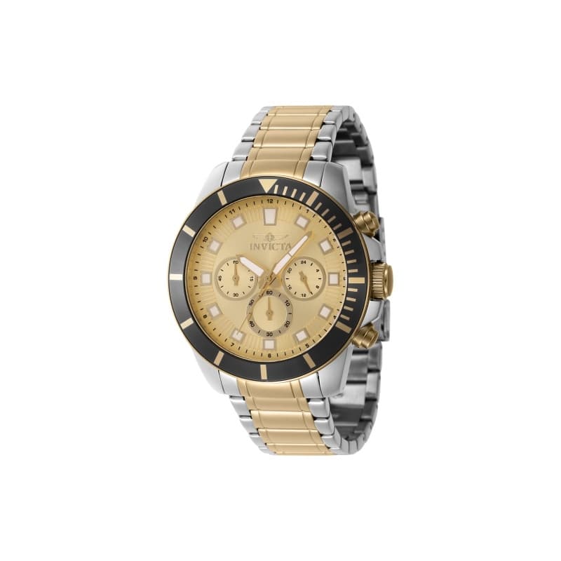 Invicta Men's 46049 Pro Diver Quartz Chronograph Gold Dial Watch