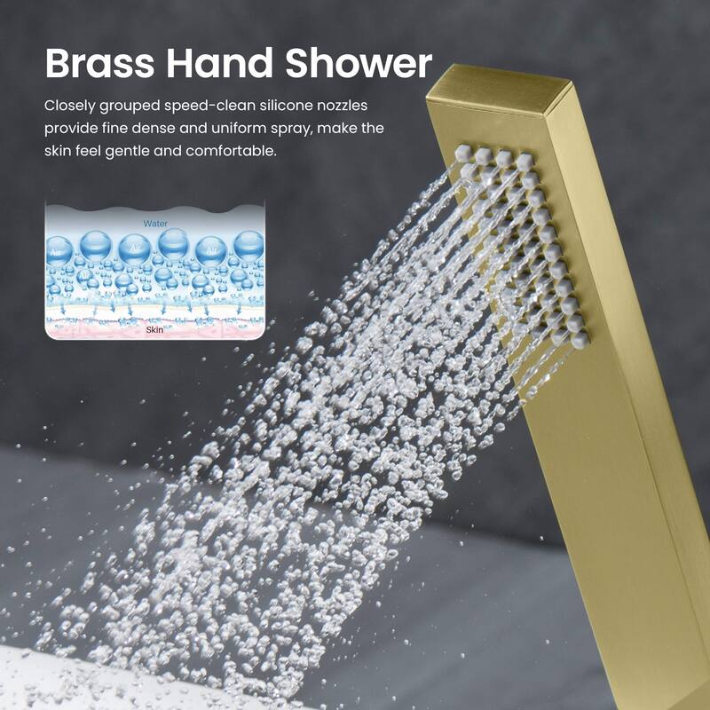 Cube 2 Function Thermostatic Shower System With Rough In Valve