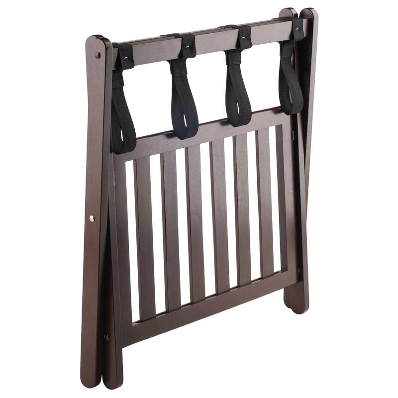 Brown Foldable Luggage Rack/Shelf for Home