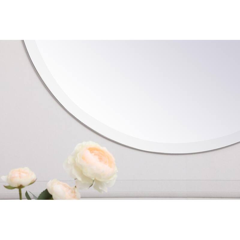 Modern 32 in. Contemporary Mirror in Clear