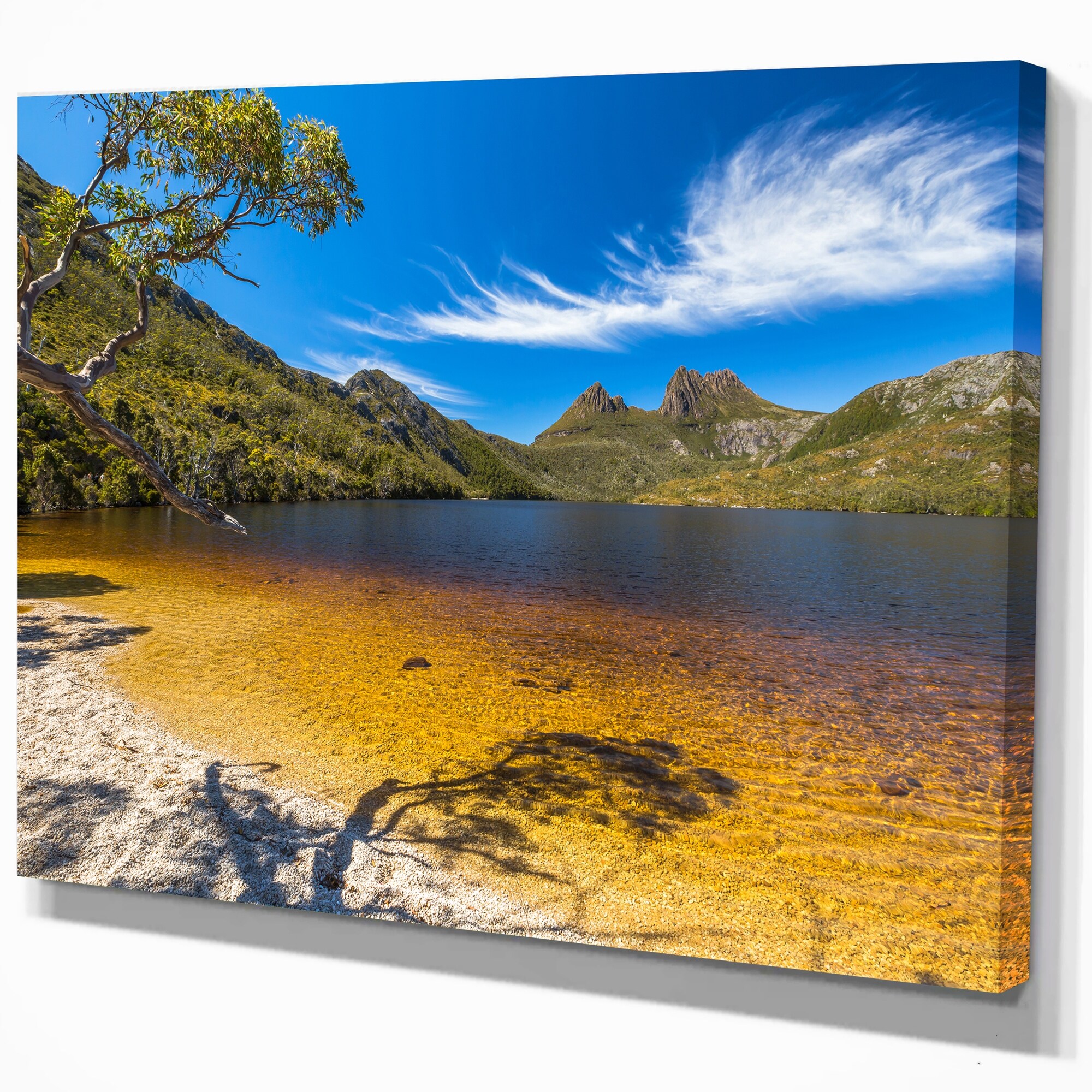Designart Cradle Mountain Lake Dove Scenic Landscape Wall Art Mini-image