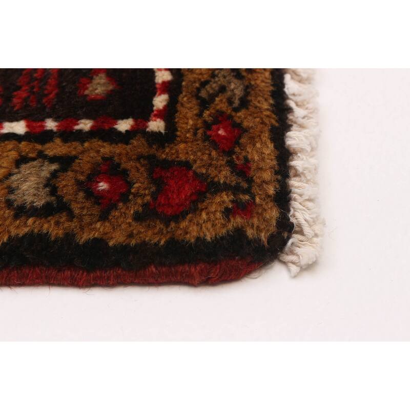 ECARPETGALLERY Hand-knotted Andelz Red Wool Rug - 3'11 x 9'11