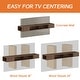 preview thumbnail 30 of 41, WAMPAT 70 inch Floating TV Shelf for Wall with LED Light for Living Room - 70 inch