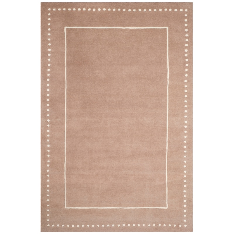 SAFAVIEH Handmade Bella Alverta Dotted Border Wool Rug