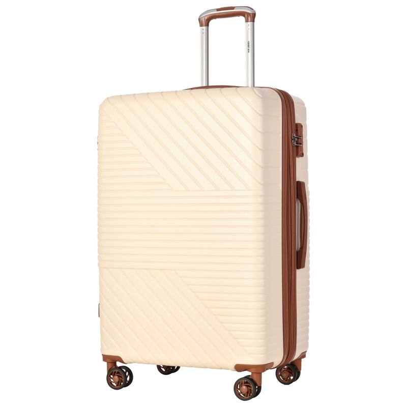 3 Piece Hardshell Luggage Spinner 8 Wheels Suitcase Sets (20"24"28")