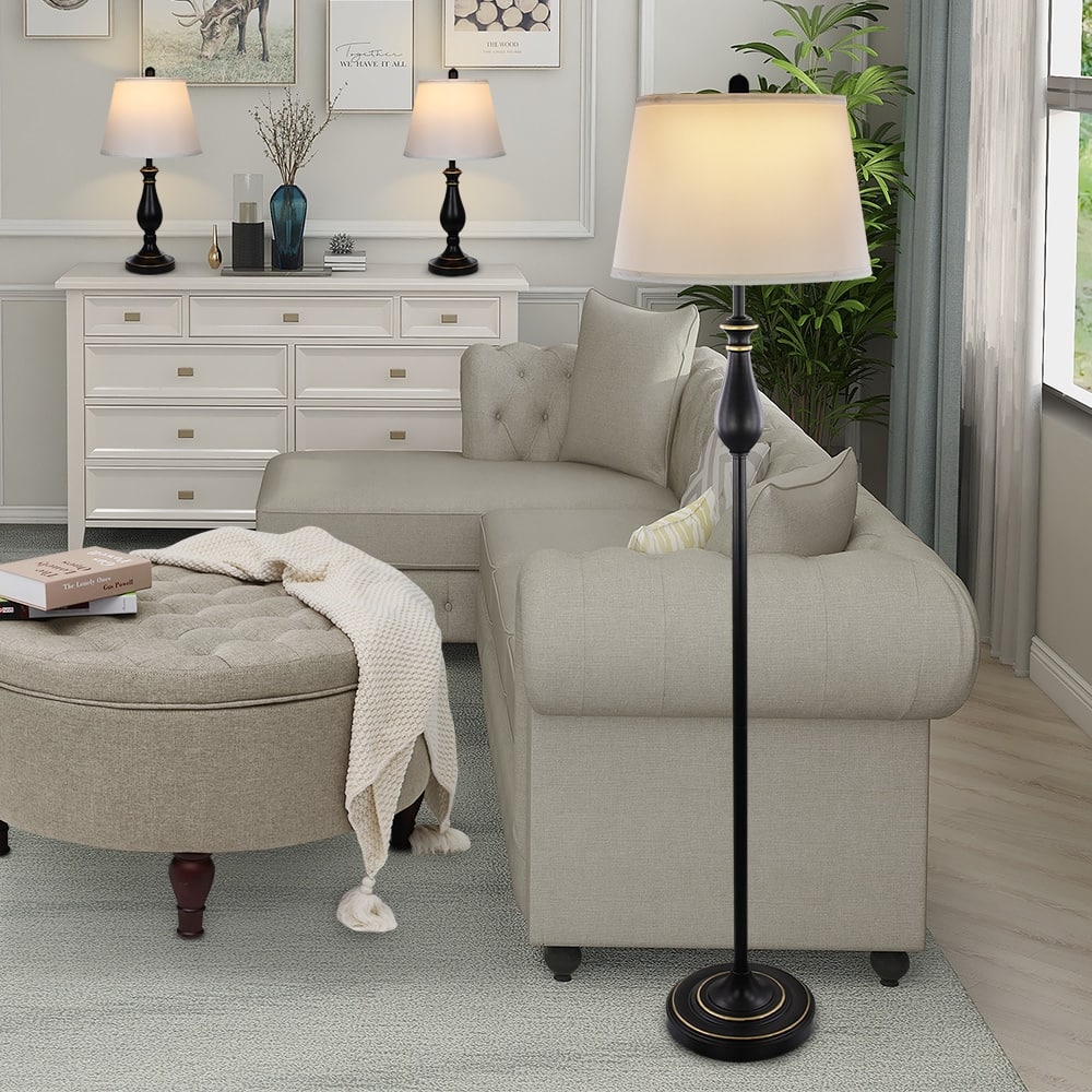 Maypex Classic Lamp Set of 3 - BLACK