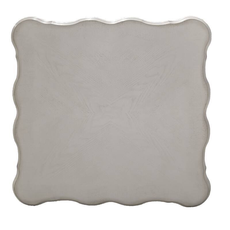 Bone White End Table With Claw Leg