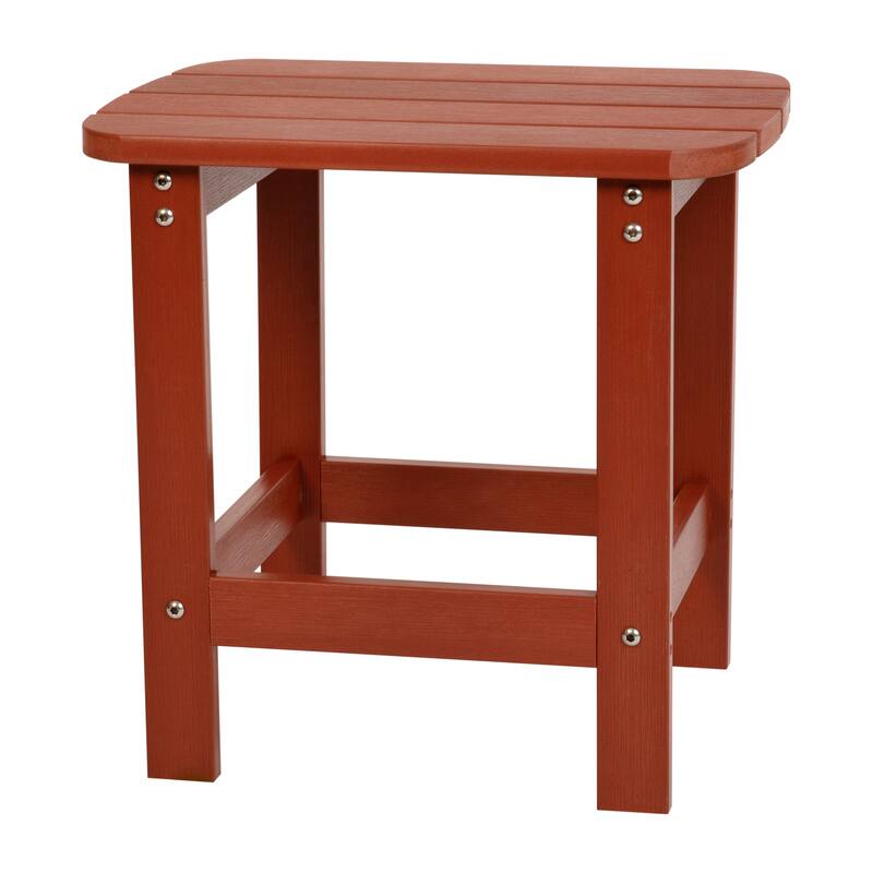All-Weather Poly Resin Adirondack Side Table - Patio Table