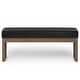 preview thumbnail 26 of 46, WYNDENHALL Madison 44 inch Wide Contemporary Rectangle Ottoman Bench