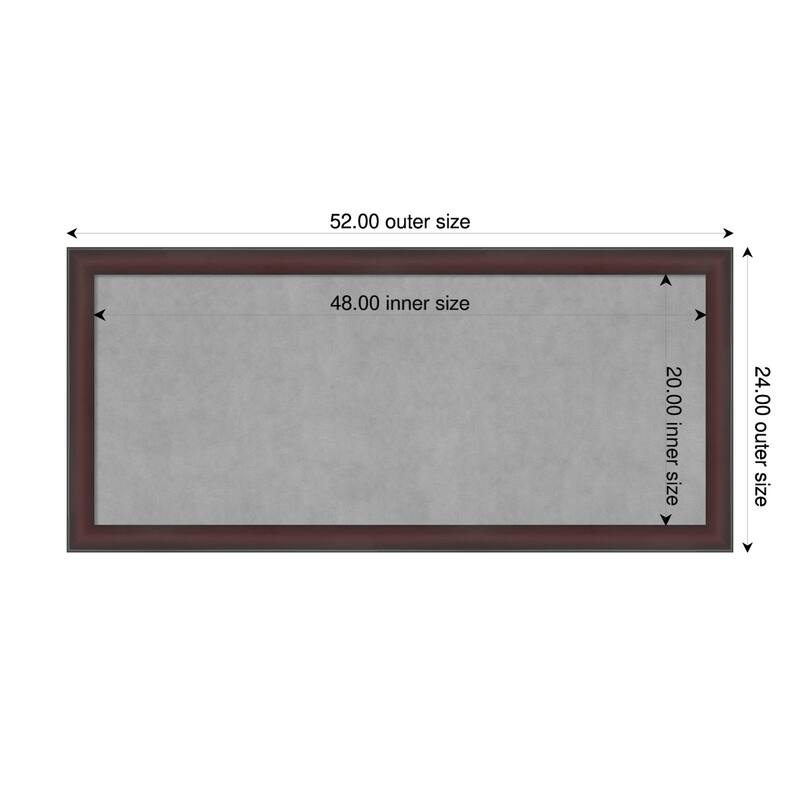 Amanti Art Grand Cherry Narrow Framed - 52 x 24 in - Grand Cherry Narrow