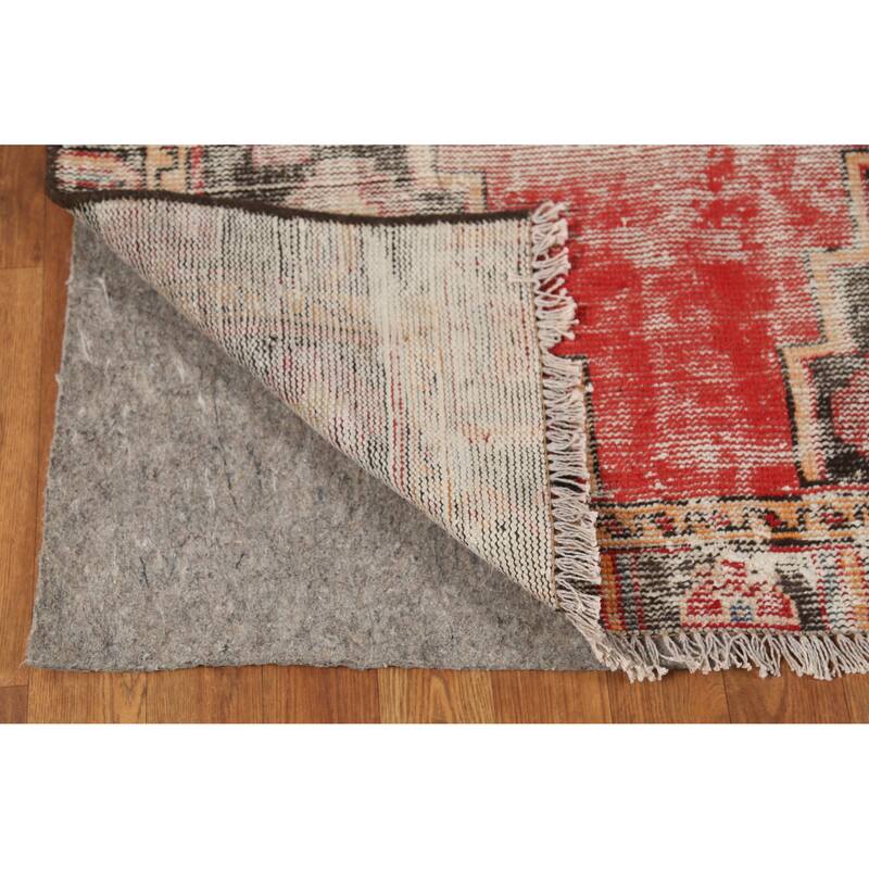 Hand Knotted Oriental 100% Wool Carpet Traditional Medallion Red Hamedan Area Rug - 6' 2'' X 3' 5''