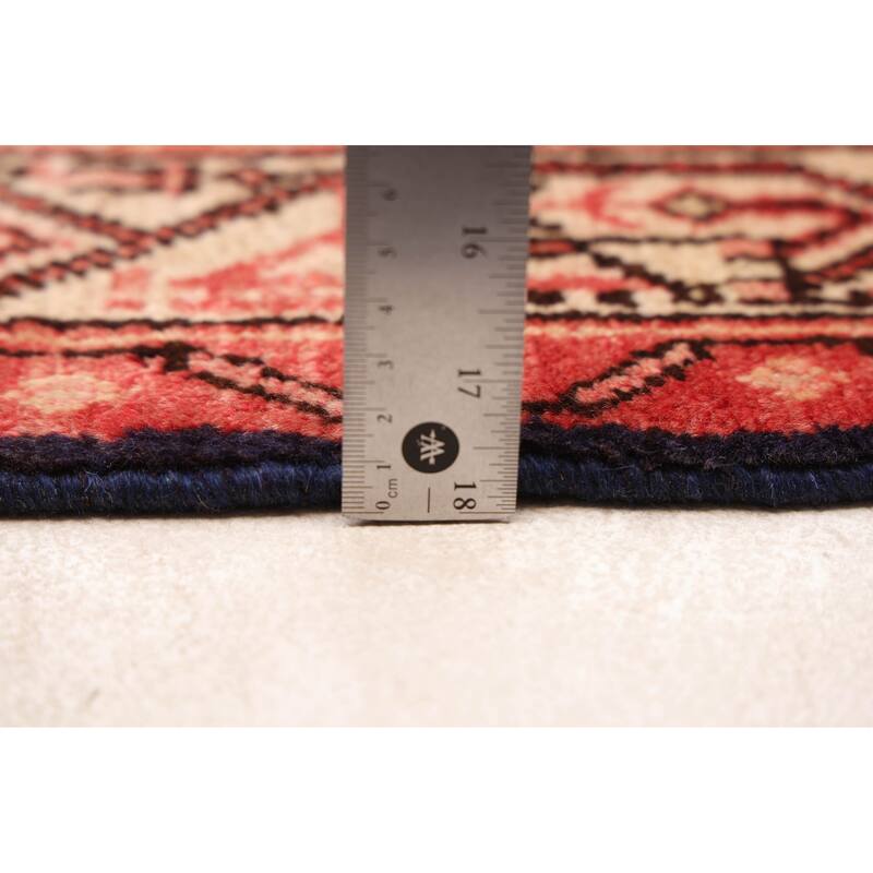 ECARPETGALLERY Hand-knotted Andelz Dark Navy Wool Rug - 4'3 x 6'8