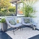 preview thumbnail 1 of 18, MAISON ARTS 2-Piece Outdoor Papasan Chairs, Oversized Rattan Lounge Scoop Chairs with Thick Padded Cushions and Steel Frame