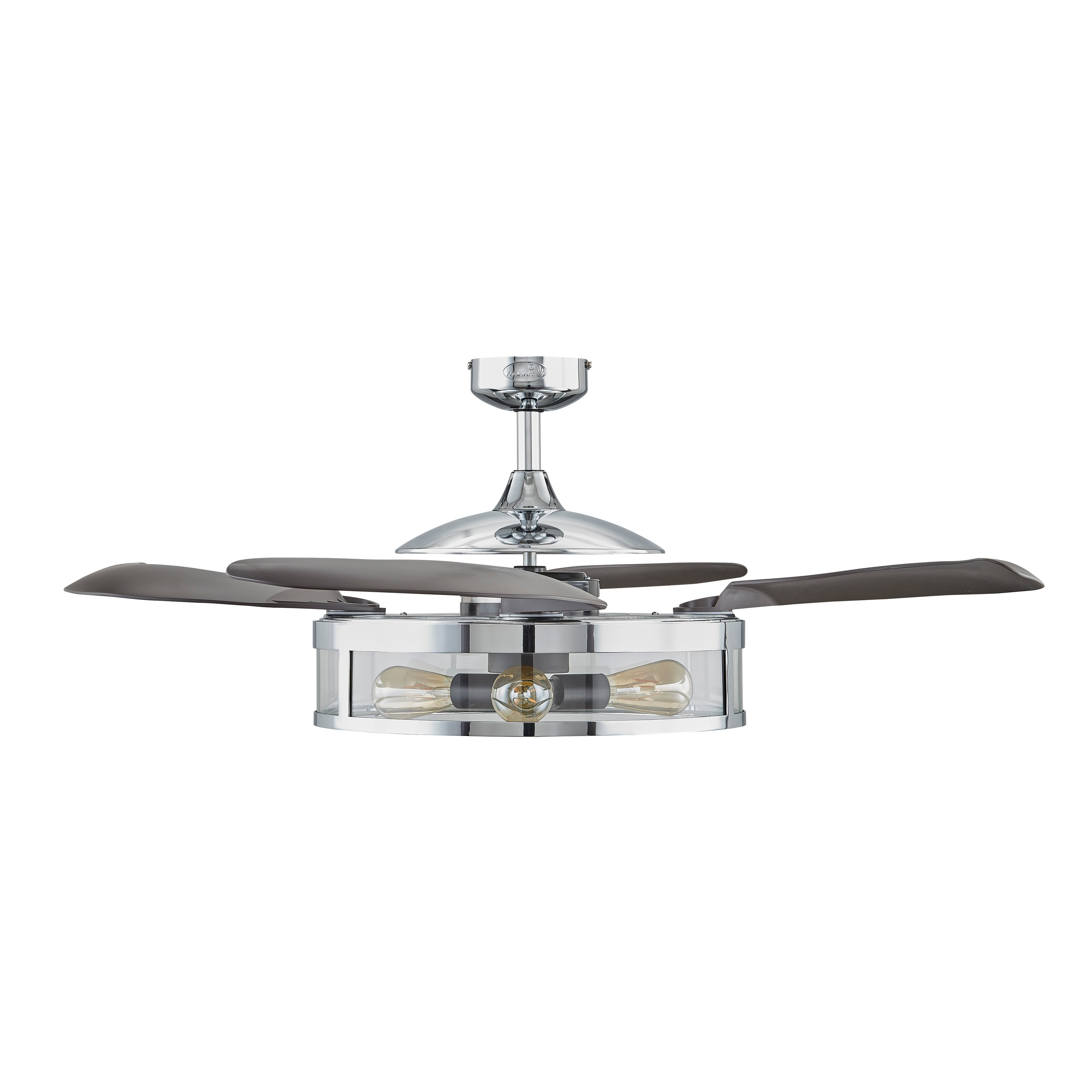 Fanaway Classic Retractable 4-blade 48-inch 3-light AC Ceiling Fan