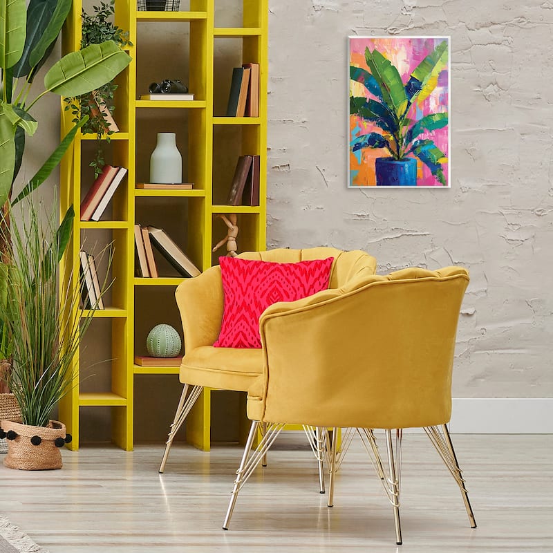 Stupell Modern Bright House Plant Wall Plaque Art Design By LSR Design Studio
