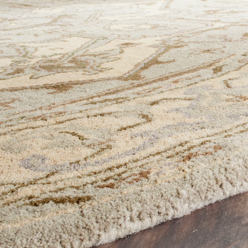 SAFAVIEH Handmade Heritage Floating Dahlia Traditional Oriental Wool Rug