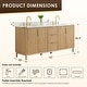preview thumbnail 41 of 40, Sierra Bathroom Vanity in Washed Light Brown with Grain White Engineered Stone Countertop without Mirror