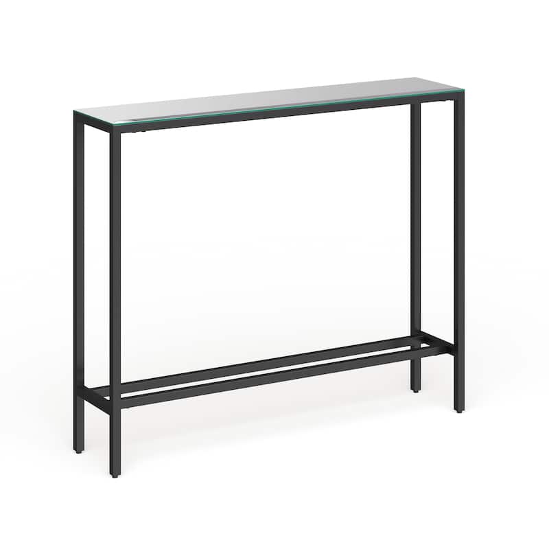 SEI Furniture Ham Narrow Console Table - Black