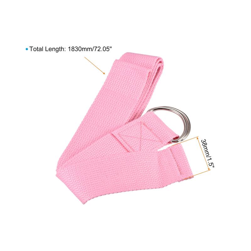 Yoga Strap-6FT Stretch Band with D-Ring for Yoga Pilates Stretch Workout