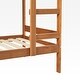 preview thumbnail 19 of 77, Walker Edison Simple Solid Wood Twin Over Twin Bunk Bed