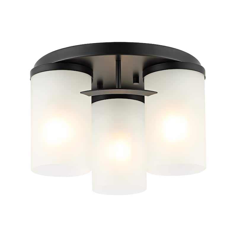 SAFAVIEH Lighting Inha Flush Mount - 12" W x 12" D x 7" H - 12Wx12Dx7H