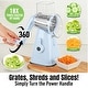 preview thumbnail 5 of 5, NutriSlicer Vegetable Slicer Cheese Grater Potato Slicer Salad Chopper with Suction Base